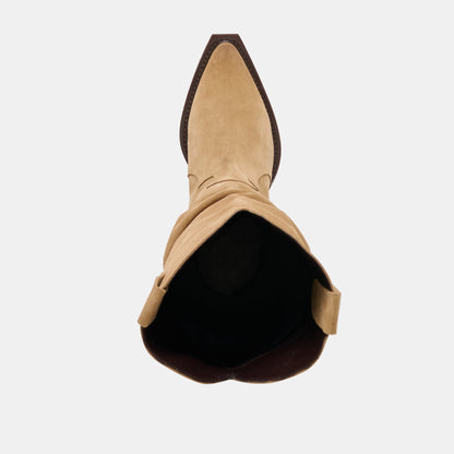Dolce Vita SHOES Buckly Camel Suede Boots