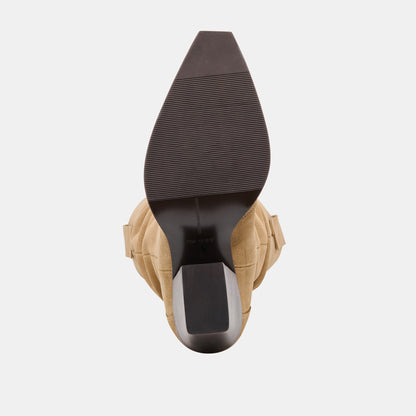 Dolce Vita SHOES Buckly Camel Suede Boots