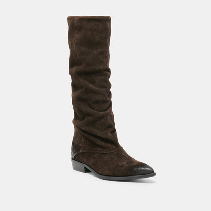Dolce Vita SHOES Marla Dk Brown Suede Boots