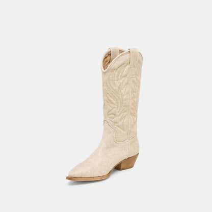 Dolce Vita SHOES Tanner Bone Fabric Boots