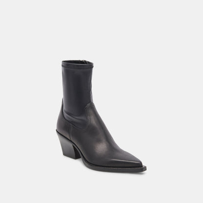 Dolce Vita SHOES Rutger Boots Black Leather | Women's Black Leather Mid-Ankle Boots
 – Dolce Vita