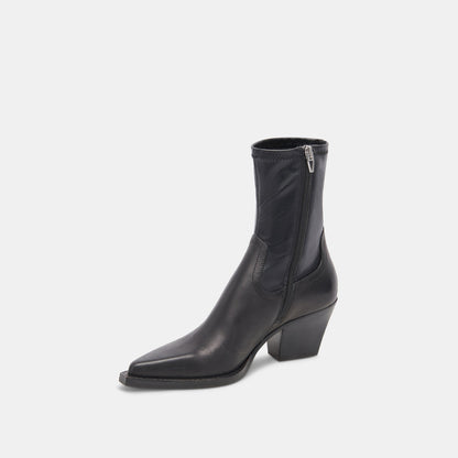 Dolce Vita SHOES Rutger Boots Black Leather | Women's Black Leather Mid-Ankle Boots
 – Dolce Vita