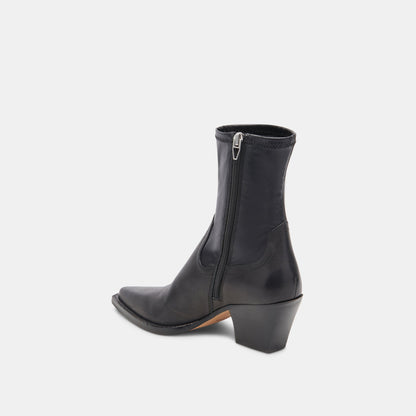 Dolce Vita SHOES Rutger Boots Black Leather | Women's Black Leather Mid-Ankle Boots
 – Dolce Vita