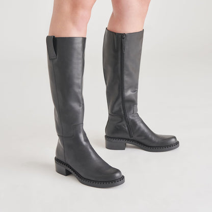 Dolce Vita SHOES Glory H2O Waterproof Black Leather Boots