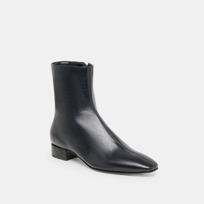 Dolce Vita SHOES Tarine Black Leather Booties