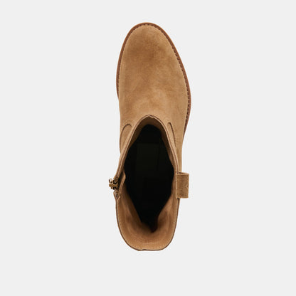 Dolce Vita SHOES Haline H2O Lt Brown Suede Waterproof Boots