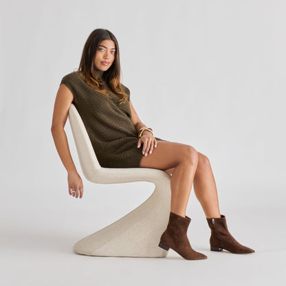 Dolce Vita SHOES Tarine Dk Brown Nubuck Booties