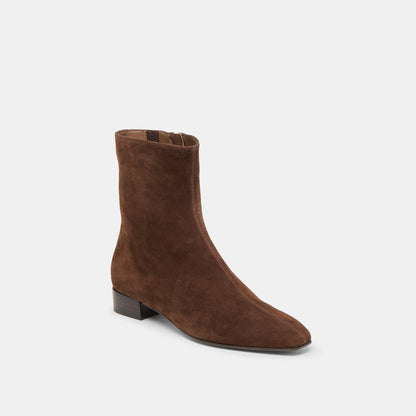 Dolce Vita SHOES Tarine Dk Brown Nubuck Booties