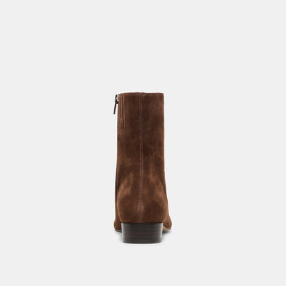Dolce Vita SHOES Tarine Dk Brown Nubuck Booties
