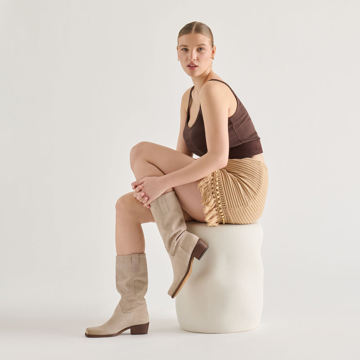 Dolce Vita SHOES Romie Lt Taupe Suede Boots