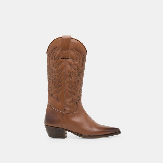 Dolce Vita SHOES Tanner Chestnut Leather Boots
