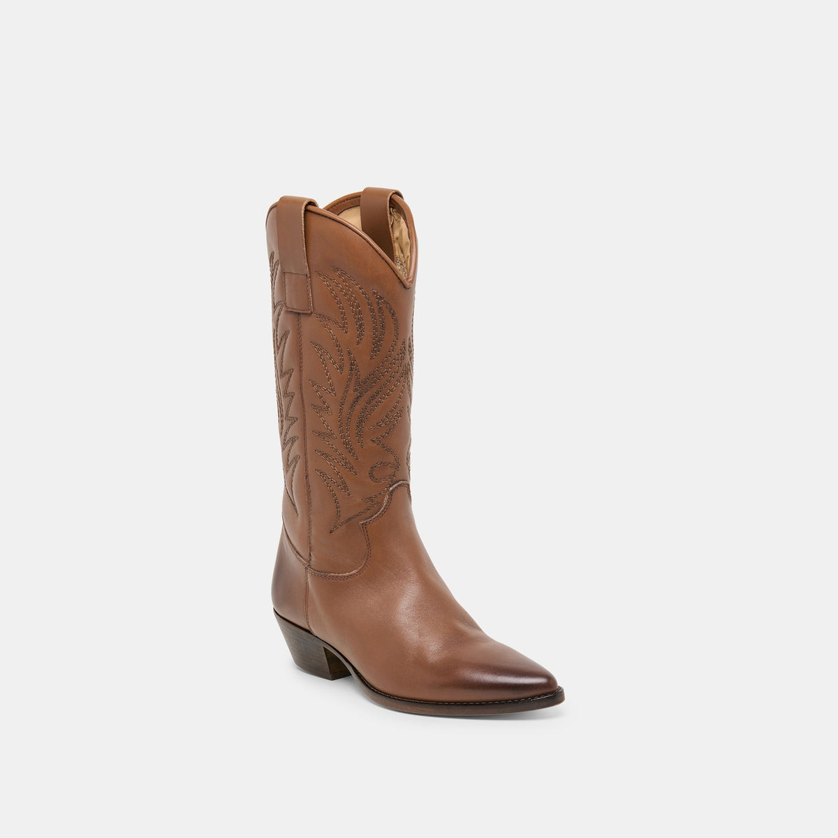Dolce Vita SHOES Tanner Chestnut Leather Boots