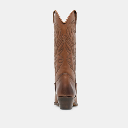 Dolce Vita SHOES Tanner Chestnut Leather Boots