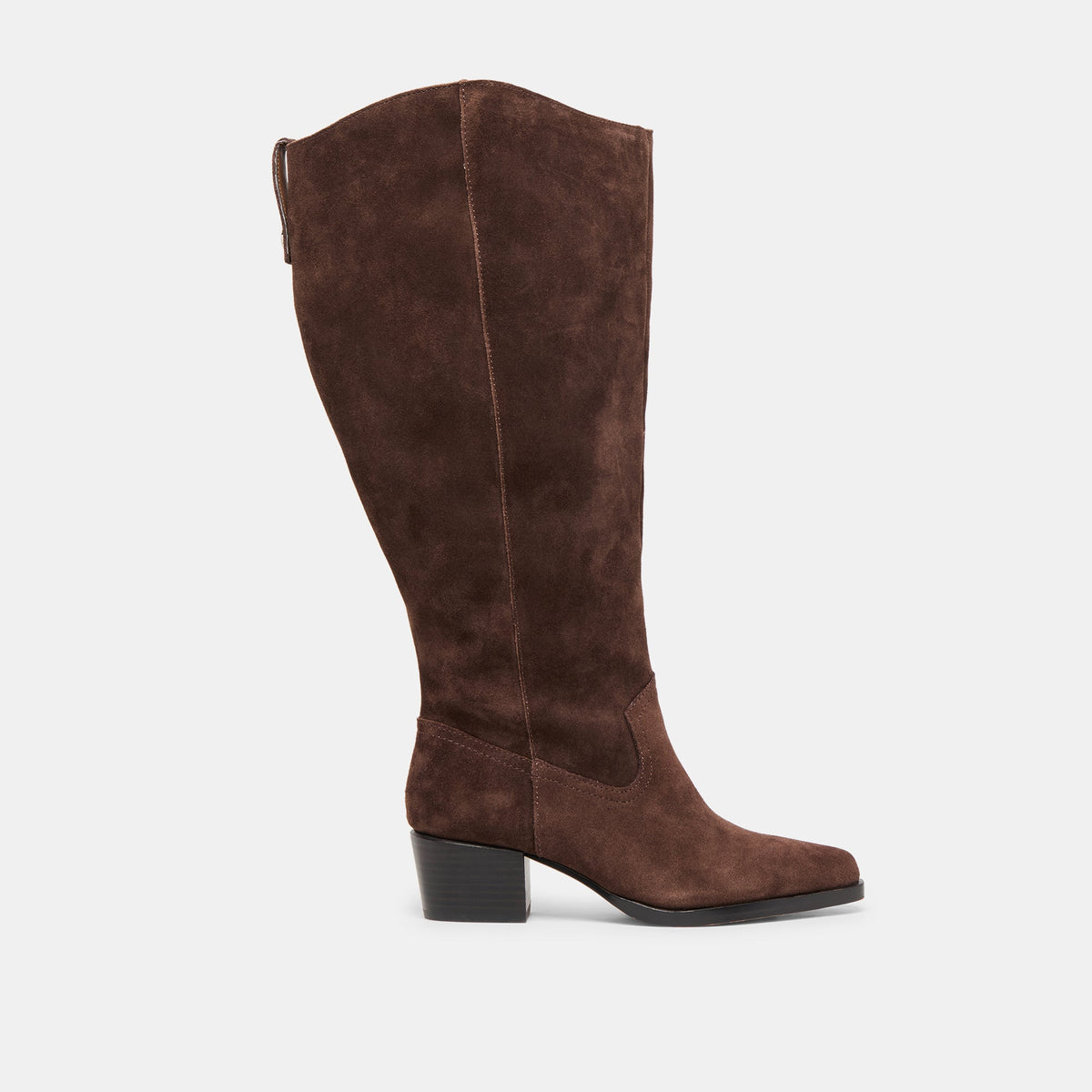 Dolce Vita SHOES Virona H2O Waterproof Dk Brown Suede Extra Wide Calf Boots