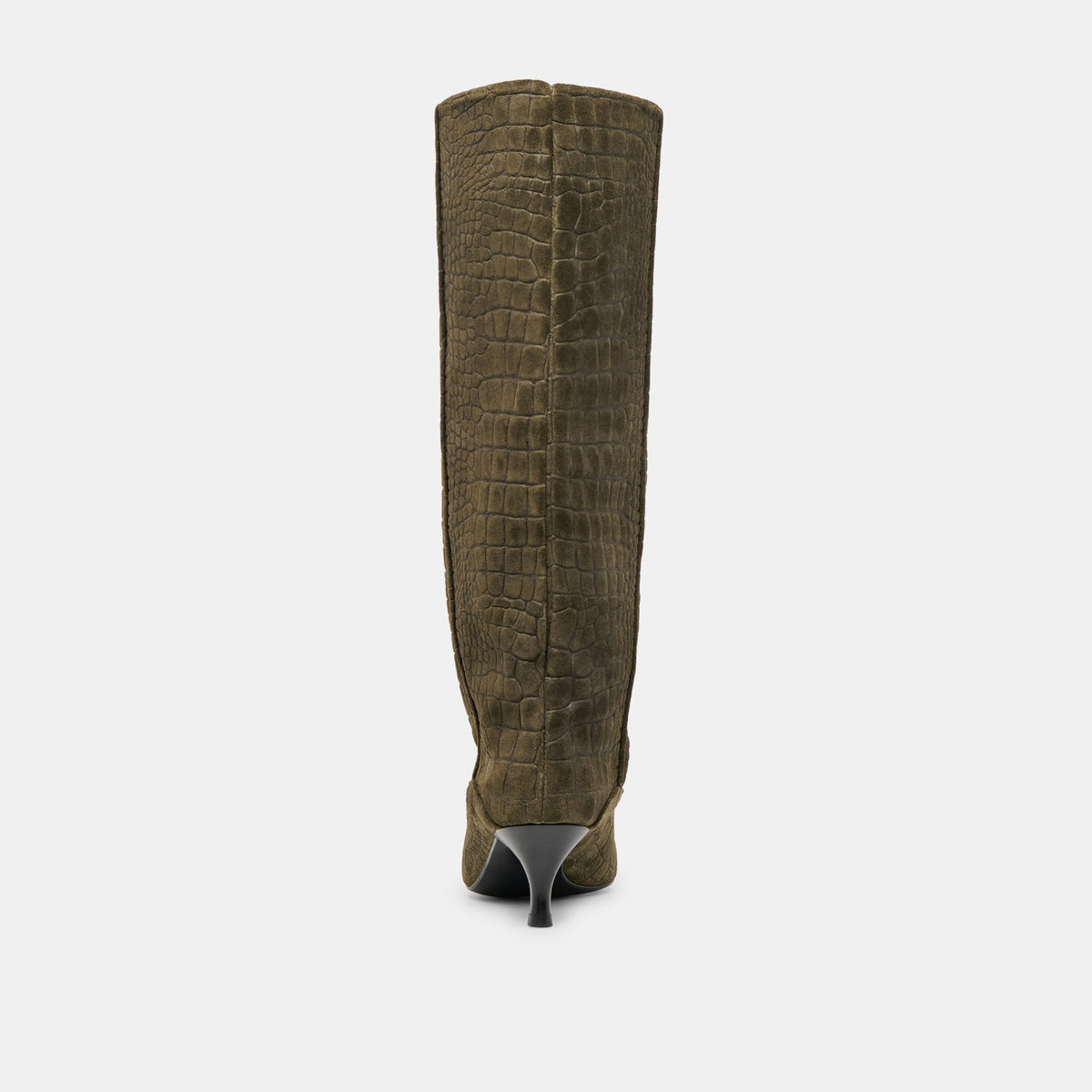 Dolce Vita SHOES Roxla Olive Croco Embossed Leather Boots