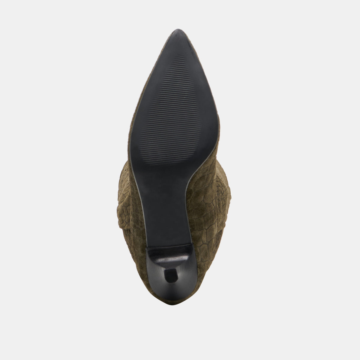 Dolce Vita SHOES Roxla Olive Croco Embossed Leather Boots