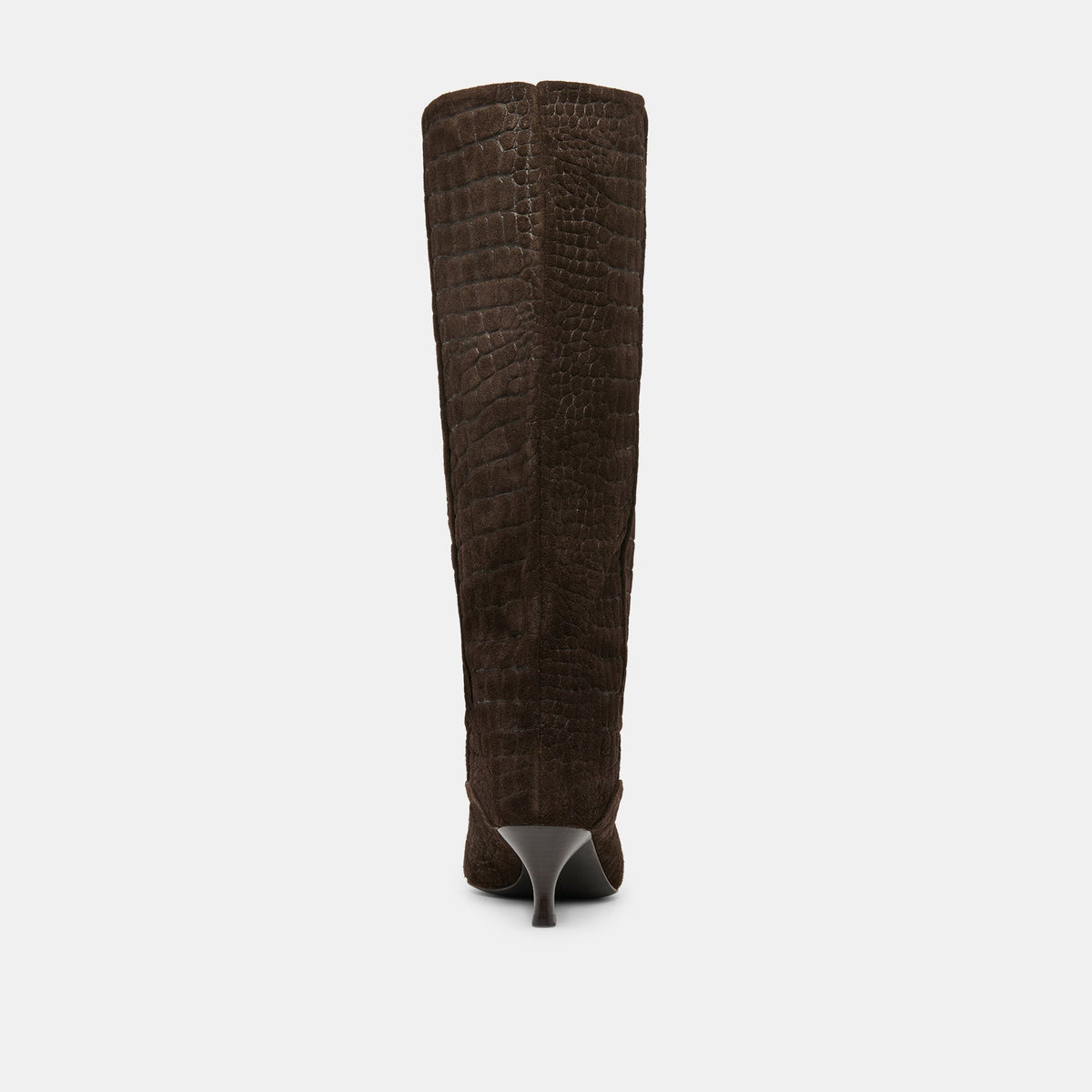 Dolce Vita SHOES Roxla Dk Chocolate Croco Embossed Leather Boots