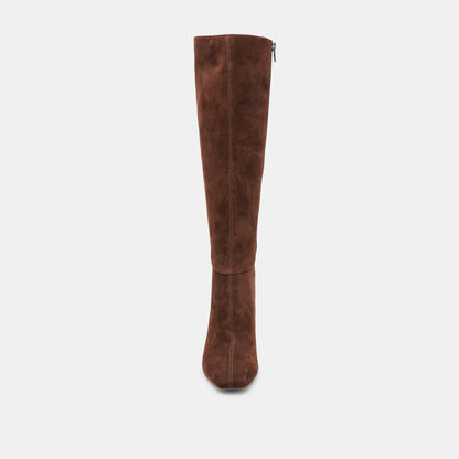 Dolce Vita SHOES Gyra Extra Wide Calf Brown Suede Boots | Suede Wide Calf Boots
 – Dolce Vita