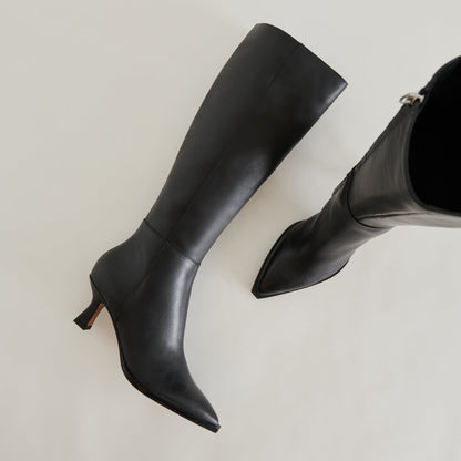 Dolce Vita SHOES Auggie Black Leather Boots