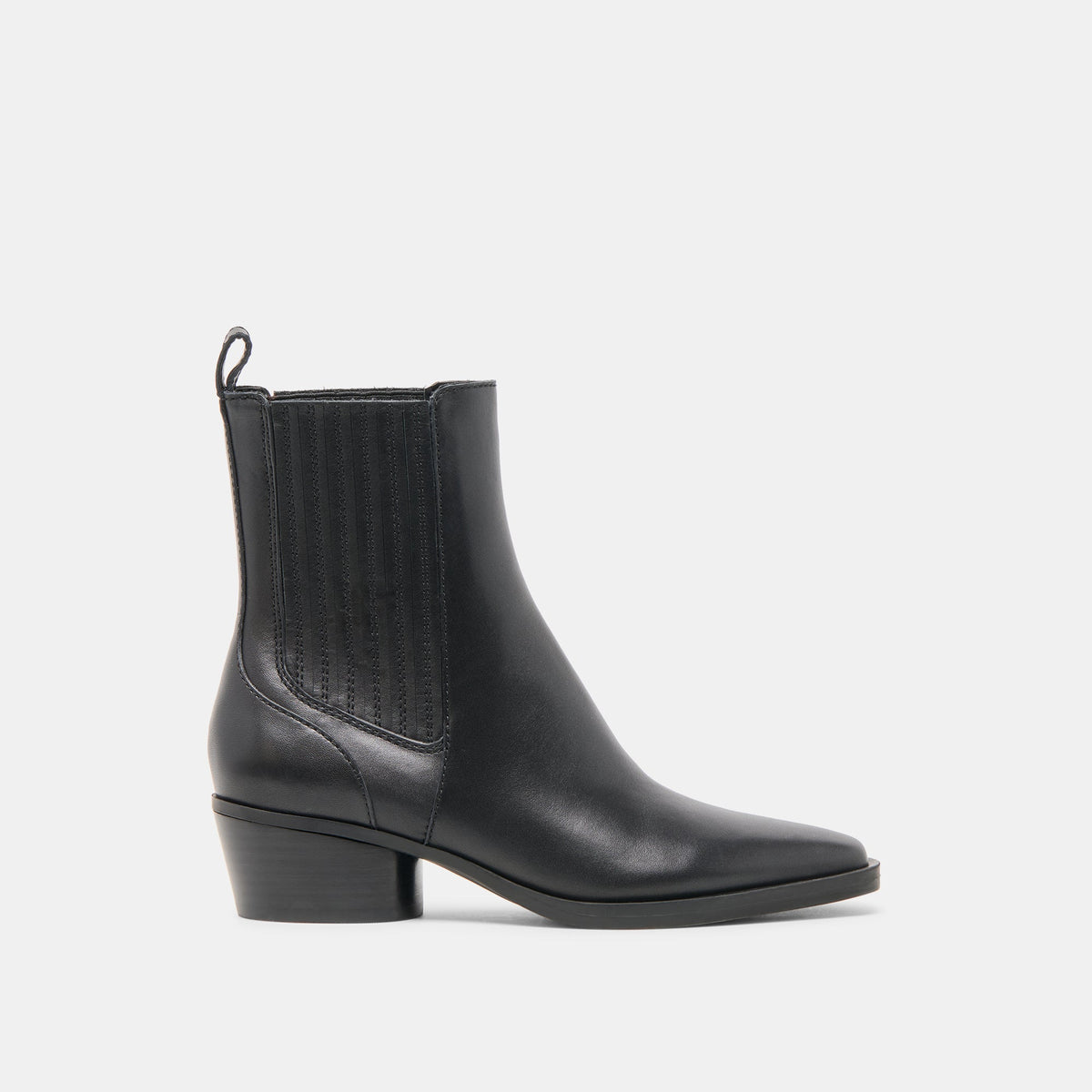 Dolce Vita SHOES Faint H2O Waterproof Black Leather Booties