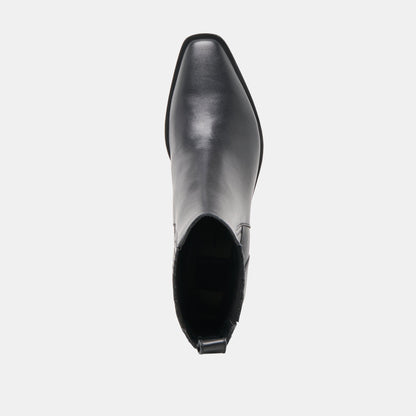 Dolce Vita SHOES Faint H2O Waterproof Black Leather Booties