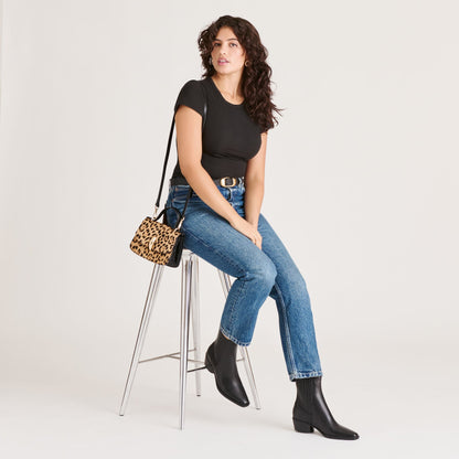 Dolce Vita SHOES Faint H2O Waterproof Black Leather Booties