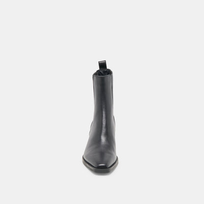 Dolce Vita SHOES Faint H2O Waterproof Black Leather Booties