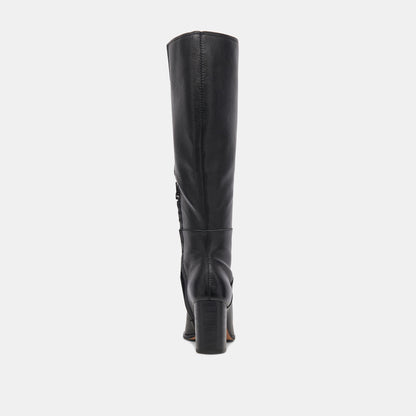 Dolce Vita SHOES Fynn Boots Onyx Leather | Knee-High Onyx Leather Boots
 – Dolce Vita