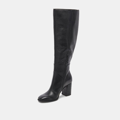 Dolce Vita SHOES Fynn Boots Onyx Leather | Knee-High Onyx Leather Boots
 – Dolce Vita
