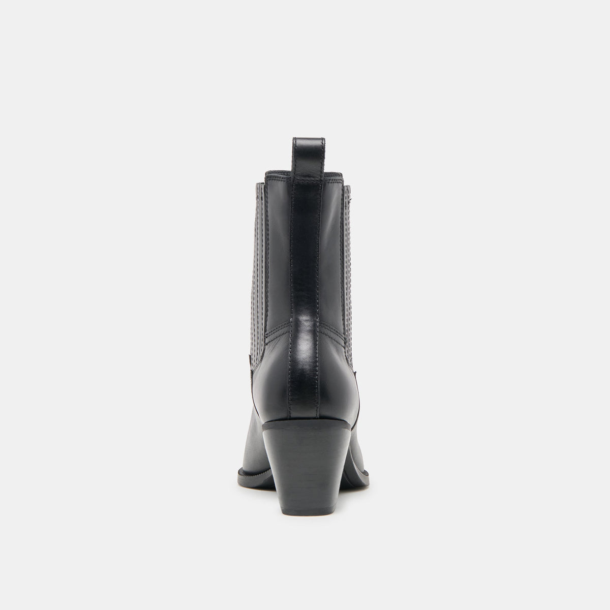 Dolce Vita SHOES Slim Black Leather Booties