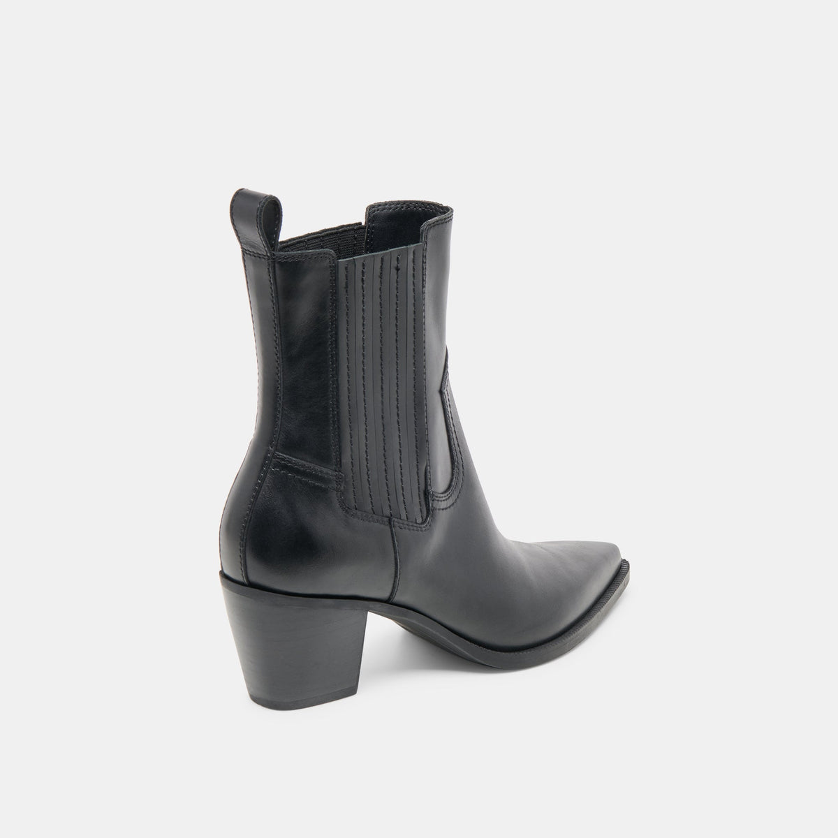 Dolce Vita SHOES Slim Black Leather Booties