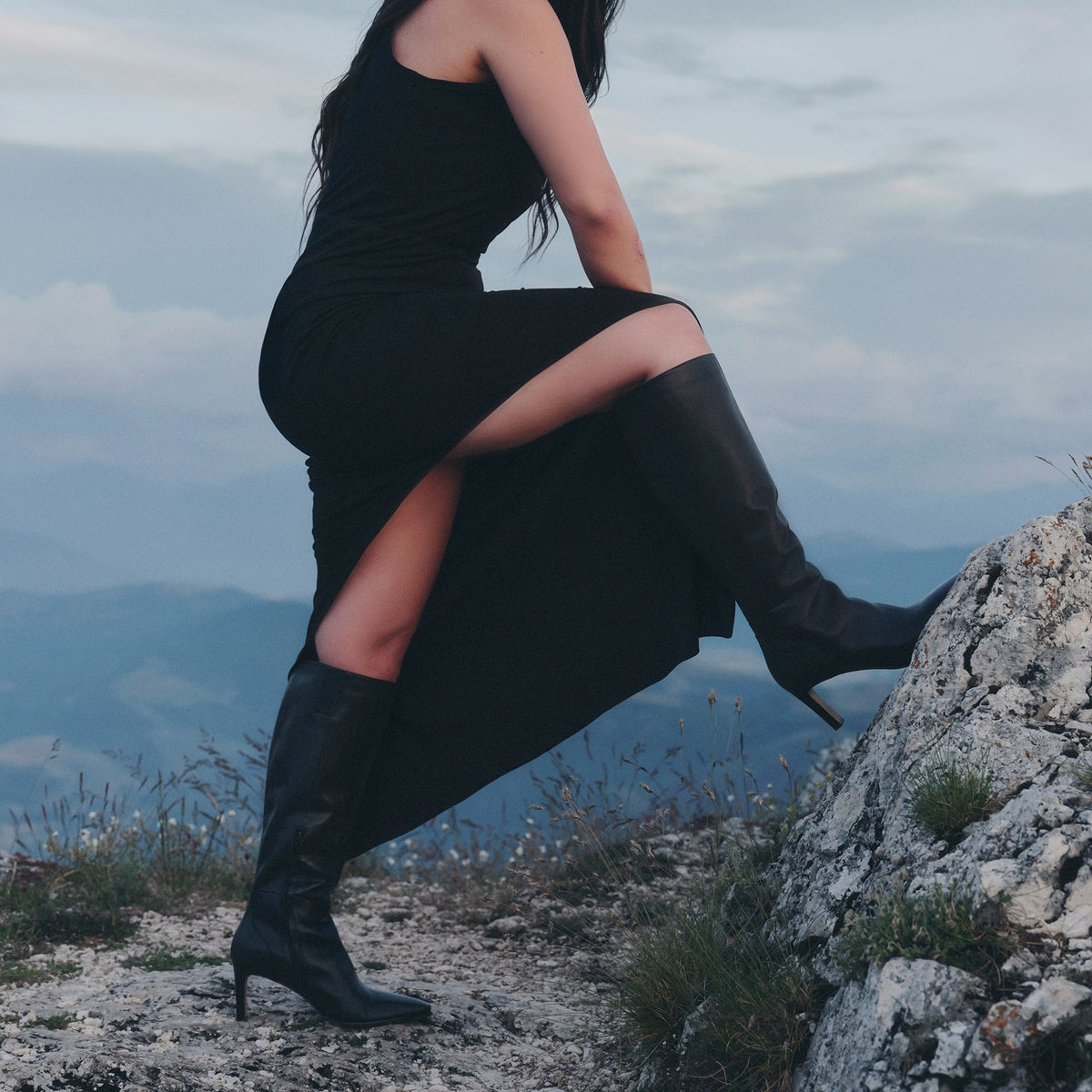 Dolce Vita SHOES Emmi Black Leather Boots