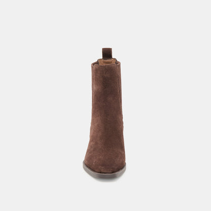 Dolce Vita SHOES Faint H2O Waterproof Dk Brown Suede Booties