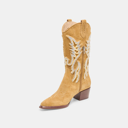 Dolce Vita SHOES Vila Caramel Suede Boots