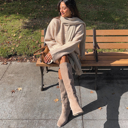 Dolce Vita SHOES FYNN Boots Truffle Suede | Knee-High Truffle Suede Boots
 – Dolce Vita