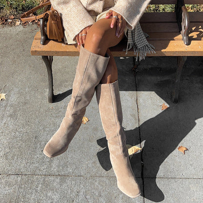 Dolce Vita SHOES FYNN Boots Truffle Suede | Knee-High Truffle Suede Boots
 – Dolce Vita