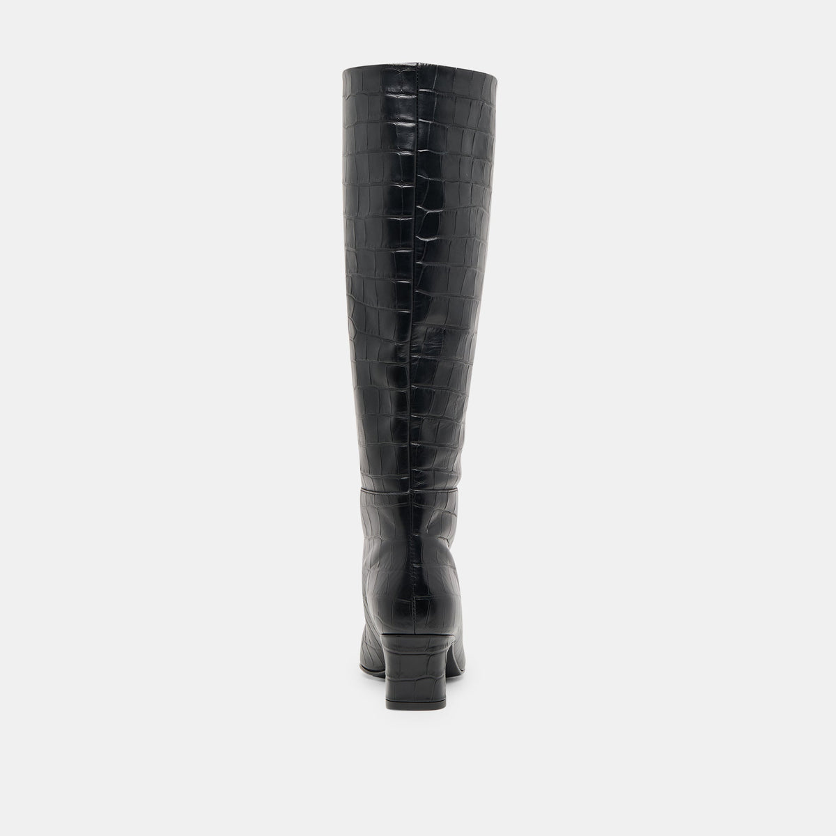 Dolce Vita SHOES Trixi Noir Croco Embossed Leather Boots