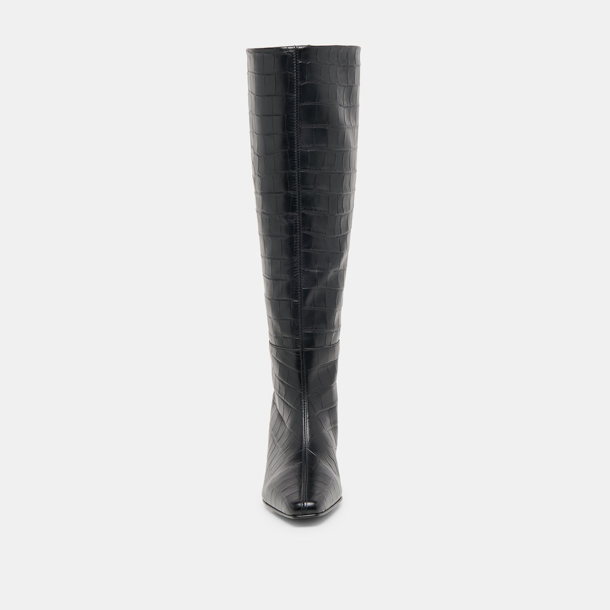 Dolce Vita SHOES Trixi Noir Croco Embossed Leather Boots