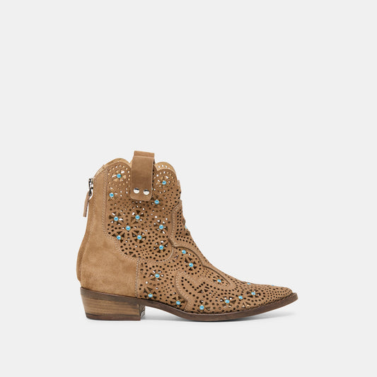 Dolce Vita SHOES Oakly Mushroom Suede Booties