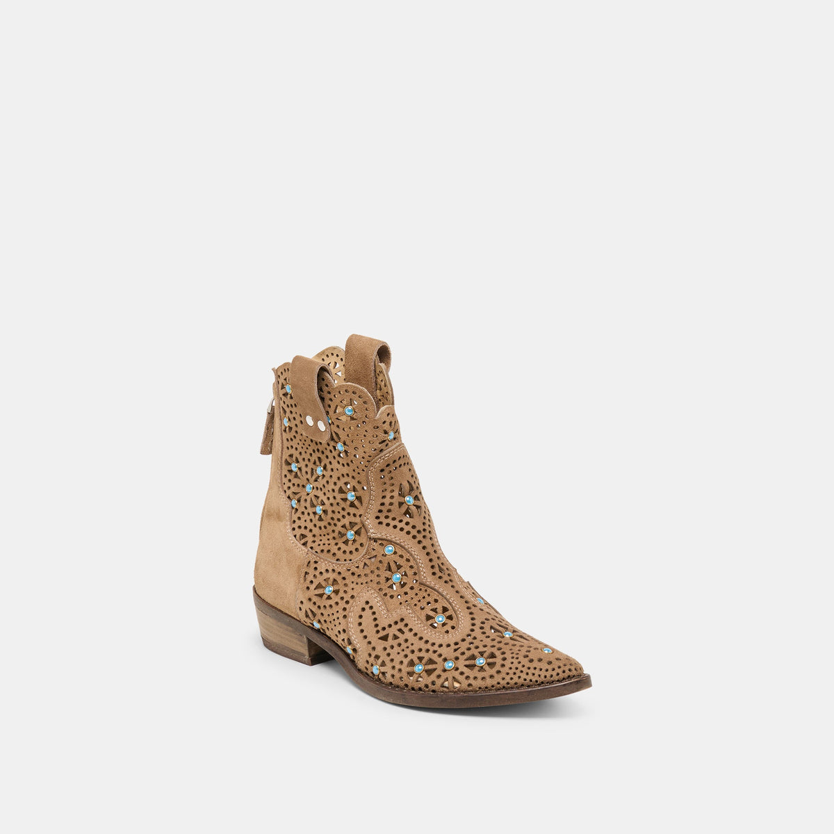 Dolce Vita SHOES Oakly Mushroom Suede Booties