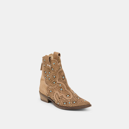 Dolce Vita SHOES Oakly Mushroom Suede Booties