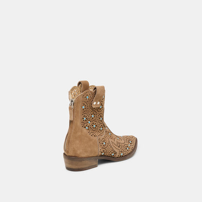 Dolce Vita SHOES Oakly Mushroom Suede Booties