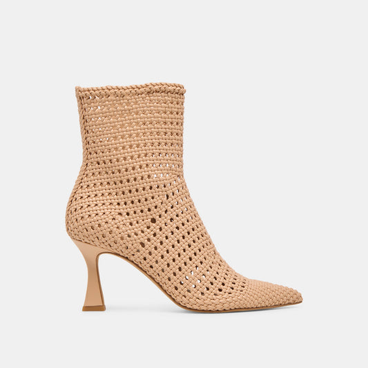Dolce Vita SHOES Embry Lt Tan Woven Stella Booties