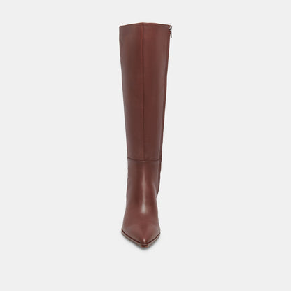 Dolce Vita SHOES Auggie Extra Wide Calf Chocolate Boots | Leather Wide Calf Boots
 – Dolce Vita