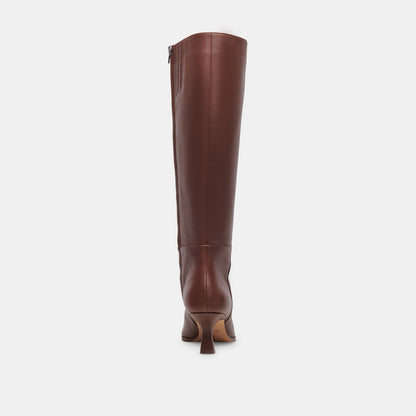 Dolce Vita SHOES Auggie Extra Wide Calf Chocolate Boots | Leather Wide Calf Boots
 – Dolce Vita