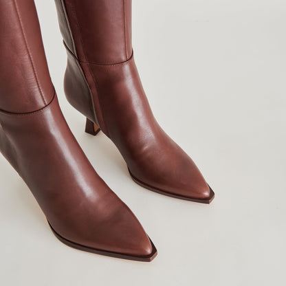 Dolce Vita SHOES Auggie Extra Wide Calf Chocolate Boots | Leather Wide Calf Boots
 – Dolce Vita