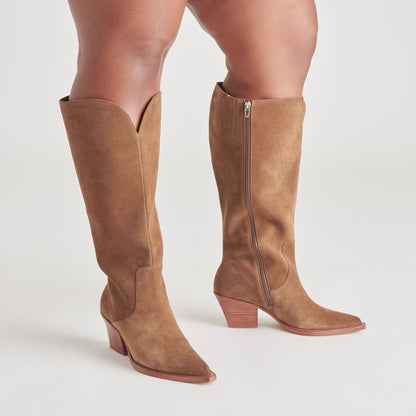 Dolce Vita SHOES Raj Extra Wide Calf Brown Suede Boots | Suede Wide Calf Boots
 – Dolce Vita