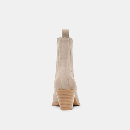 Dolce Vita SHOES Slim Taupe Suede Booties