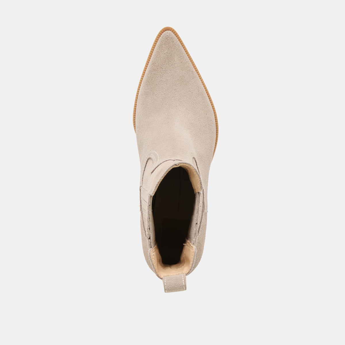Dolce Vita SHOES Slim Taupe Suede Booties
