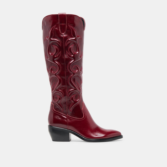 Dolce Vita SHOES Mirla Oxblood Leather Boots